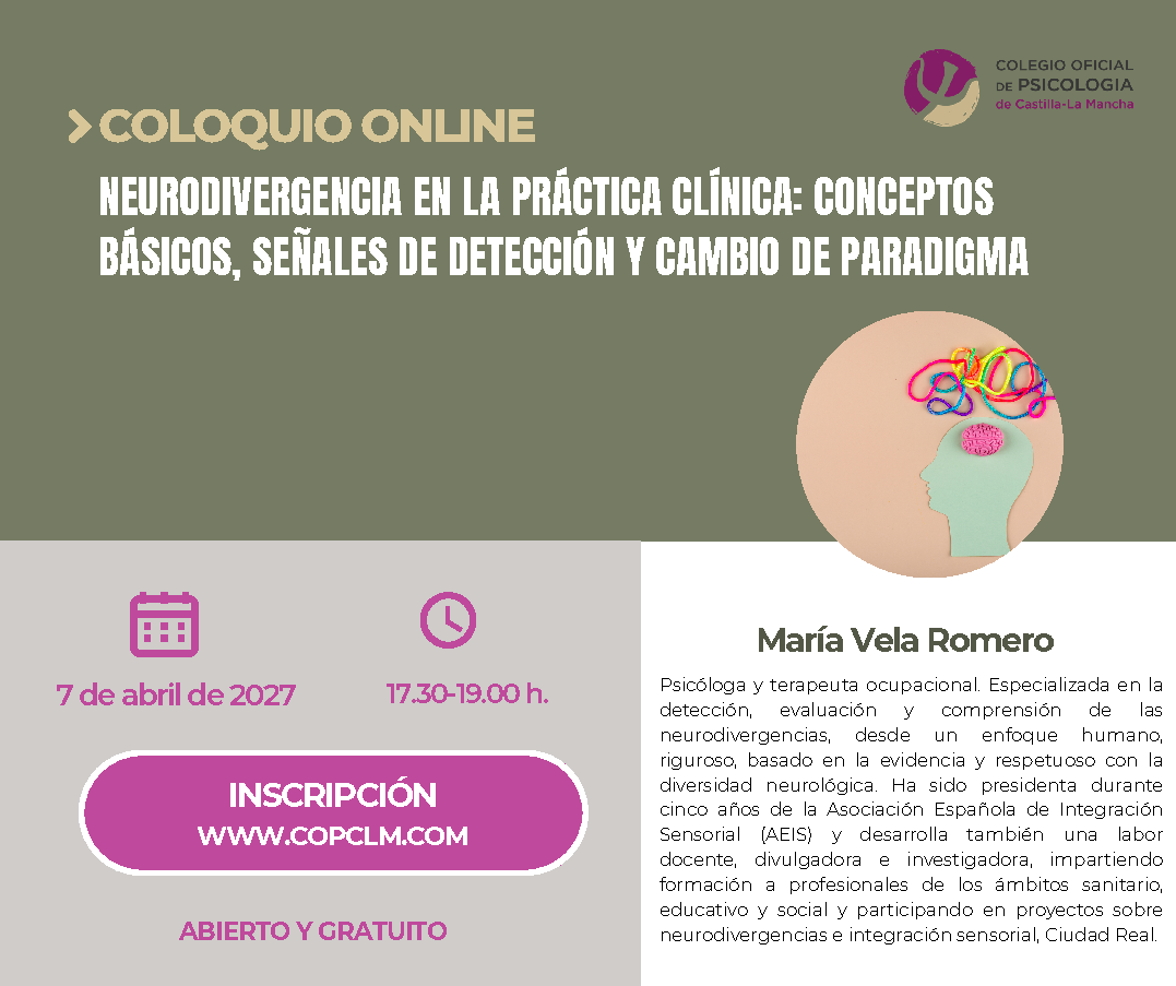Coloquio online: Neurodivergencia en la práctica clínica: conceptos básicos, señales de detección y cambio de paradigma